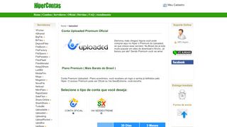 
                            9. Conta Premium Uploaded - Mais Downloads para você - HiperContas ...