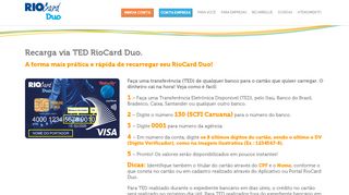 
                            7. Conta RioCard Duo