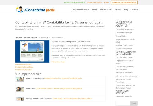 
                            1. Contabilità on line? Contabilità facile. Screenshot login. | Contabilità ...