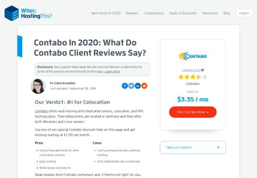 
                            12. Contabo In 2019: What Do Contabo Client Reviews Say?