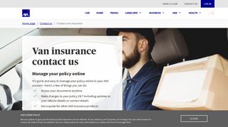 
                            6. Contact AXA | Van insurance - AXA UK