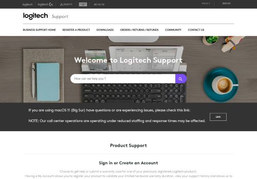 
                            8. Contact by Phone - Logitech Support