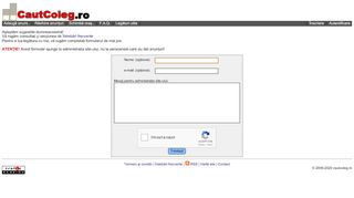 
                            5. Contact - CautColeg - Cel mai mare site de colegi de ... - CautColeg.ro