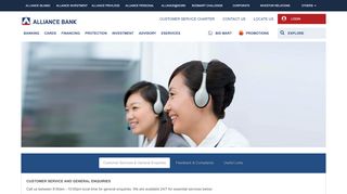 
                            4. Contact Centre - Contact Number and Email | Alliance Bank ...