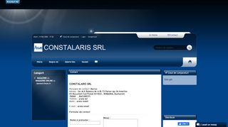 
                            4. CONTACT CONSTALARIS SRL , Telefon, Mail, Date de Contact ...