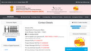 
                            6. Contact - Consumer Helpline