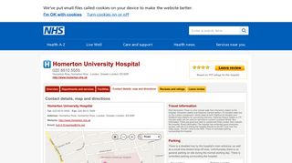 
                            5. Contact details, map and directions - Homerton University Hospital ...