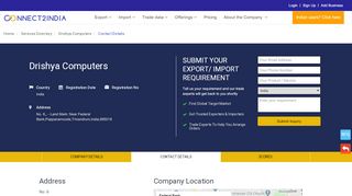 
                            8. Contact details of Drishya Computers - Connect2india