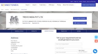 
                            11. Contact details of TREVO INDIA PVT LTD - Connect2india