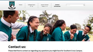 
                            8. Contact / Enrolment & Vacancies - Southern Cross Campus