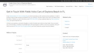 
                            6. Contact Fields Volvo Cars of Daytona Beach | Florida VW Dealer
