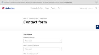 
                            6. Contact form - Edelweiss