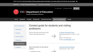 
                            13. Contact guide for students and visiting professors - Department of ...
