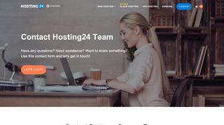 
                            9. Contact Hosting24 - Let's Get in Touch