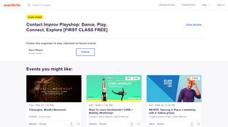 
                            13. Contact Improv Playshop: Dance, Play, Connect, Explore  ...
