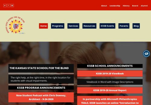 
                            8. Contact Information - Kansas State School for the Blind