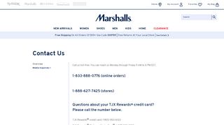 
                            10. Contact Information | Marshalls