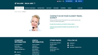 
                            7. Contact Information & Sales Agents - Tallink & Silja Line