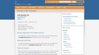 
                            4. Contact Irish Domains « Irish Domains Ltd