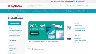 
                            12. Contact Lenses - Free Shipping on Discount Contacts | Walgreens