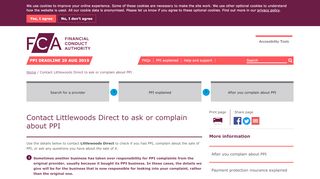 
                            12. Contact Littlewoods Direct to ask or complain about PPI | FCA PPI ...