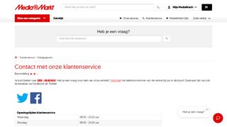 
                            2. Contact met onze klantenservice - Klantenservice Media Markt