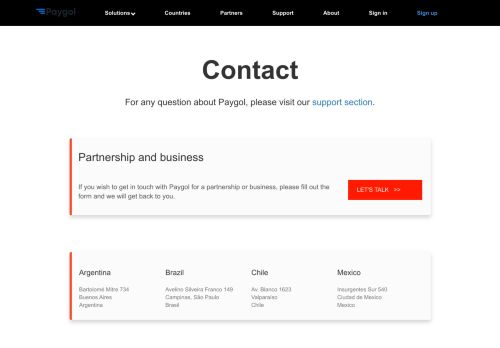 
                            6. Contact - Paygol