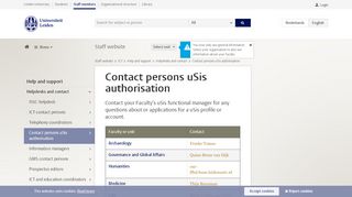 
                            7. Contact persons uSis authorisation - Leiden University
