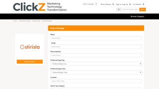 
                            12. Contact Stirista Scout, Commerce & Sales in - ClickZ Martech Directory