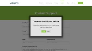 
                            13. Contact Support • About Vidigami
