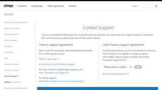 
                            4. Contact Support - Citrix