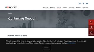 
                            7. Contact Support - Fortinet