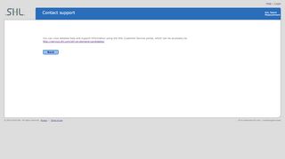 
                            2. Contact support - SHL