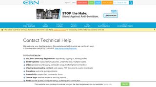 
                            5. Contact Technical Help | CBN.com