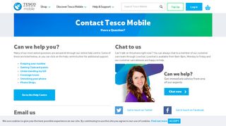 
                            12. Contact Tesco Mobile Customer Care | Tesco Mobile