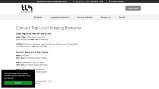 
                            6. Contact TLH | Top Level Hosting | Gazduire Web Romania - TLH.ro