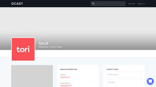 
                            8. Contact Tori.fi – Ocast
