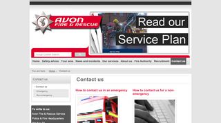 
                            9. Contact us - Avon Fire & Rescue Service