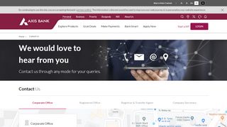 
                            8. Contact Us - Axis Bank