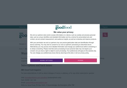 
                            6. Contact us | BBC Good Food