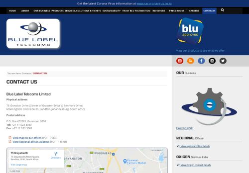 
                            11. Contact us - Blue Label Telecoms - Virtual distribution of secure ...