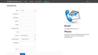 
                            7. Contact Us | Butterfly Training Online Security and Dangerous Goods ...