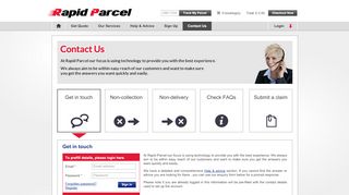 
                            6. Contact Us | Cheap Parcel Delivery and Courier Services from Rapid ...