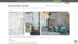 
                            8. Contact Us | Designers Guild