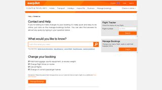 
                            6. Contact us - easyJet.com