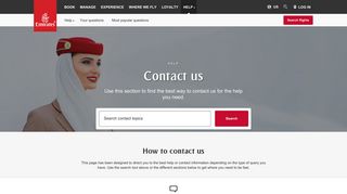 
                            6. Contact us | Emirates United States