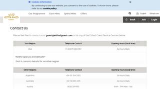 
                            7. Contact Us | Etihad Guest