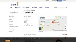 
                            5. Contact us | Glanbia plc