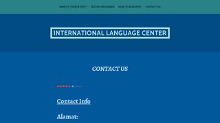 
                            6. CONTACT US – INTERNATIONAL LANGUAGE CENTER