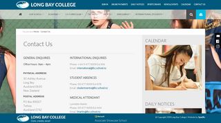 
                            4. Contact Us – Long Bay College